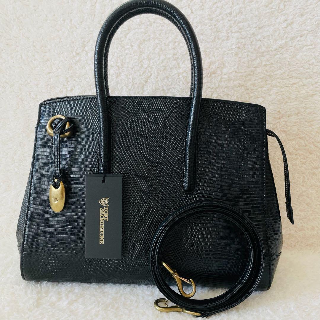 【未使用】TOFF&LOADSTONE ハンドバッグ ショルダーバッグ 黒