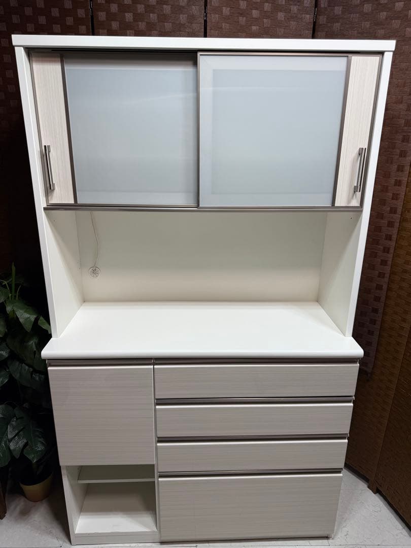 訳あり！ニトリ　キッチンボード120KB WH