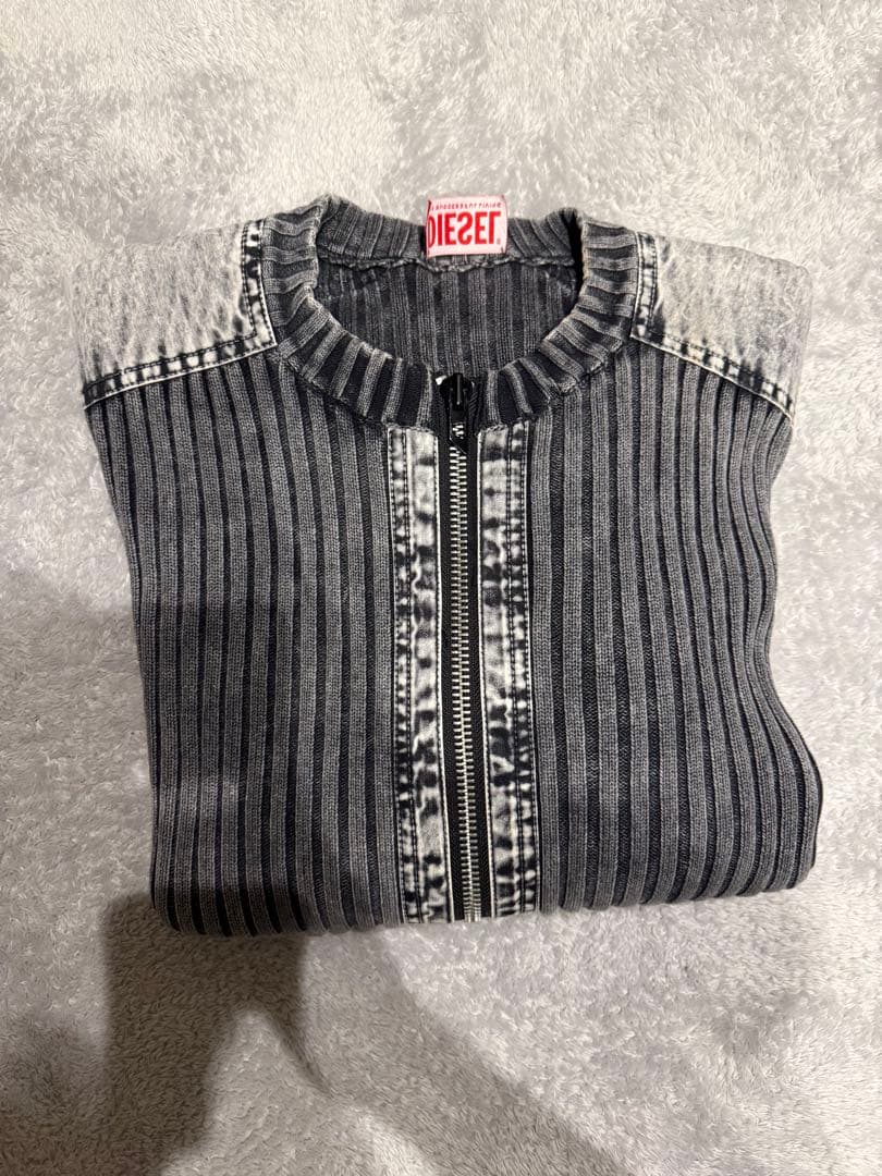 DIESEL ドライバーズニット シルバー