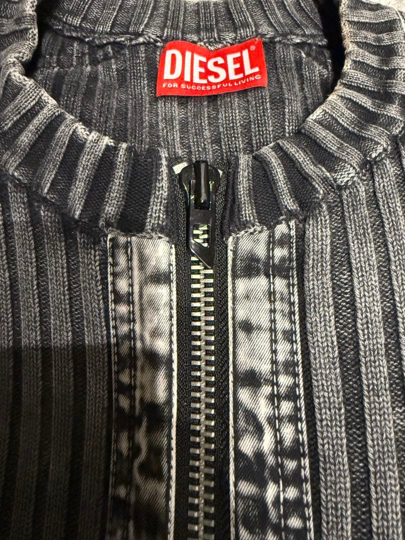 DIESEL ドライバーズニット シルバー