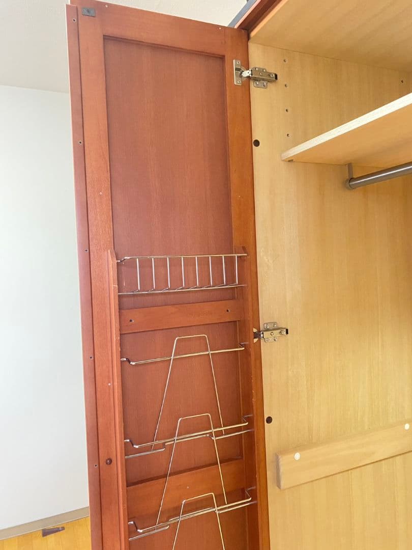 洋服タンス ミラー付き 天然木　洋タンス　箪笥　引き出し付き