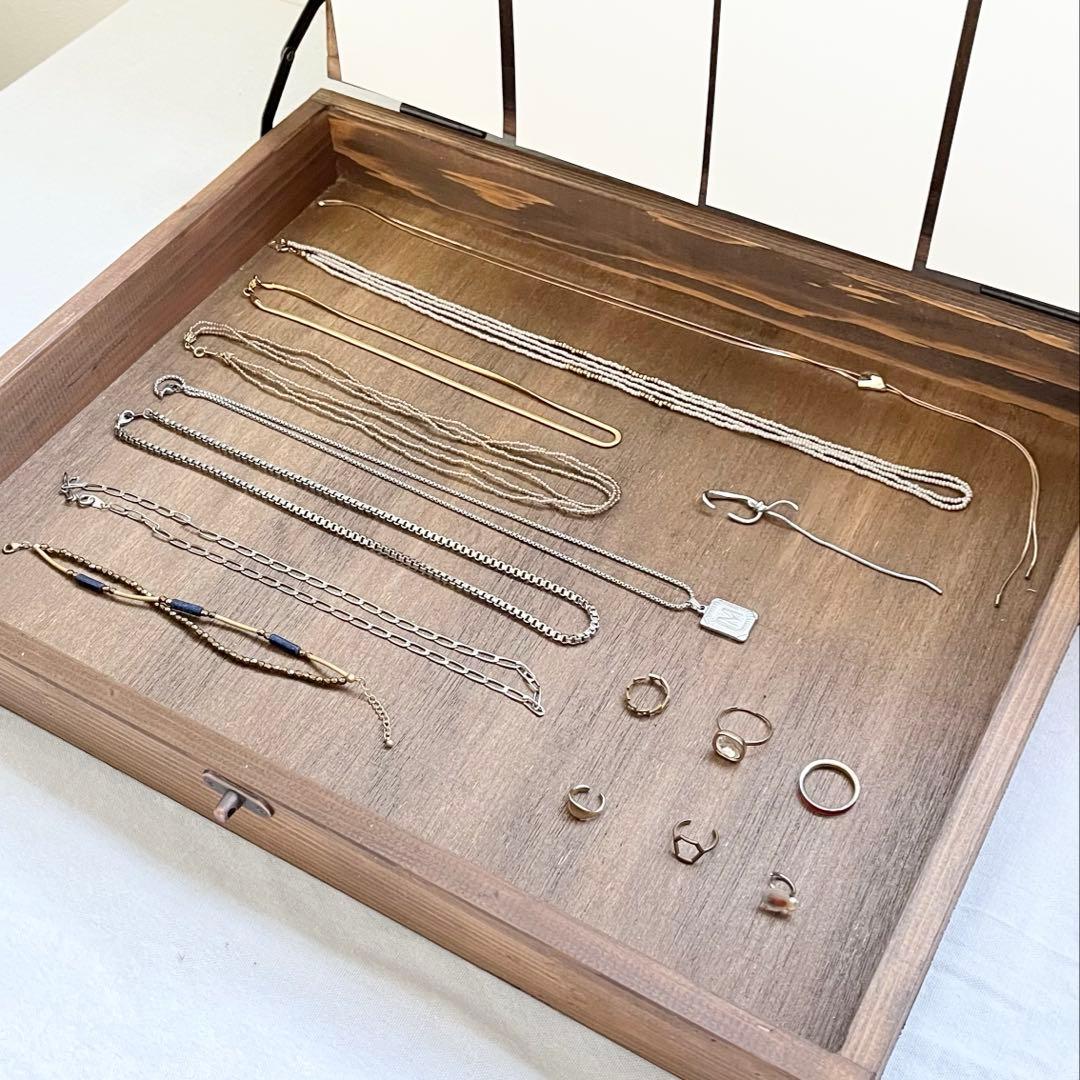 トランク型アイアンバーディスプレイボックス(ブラウン)