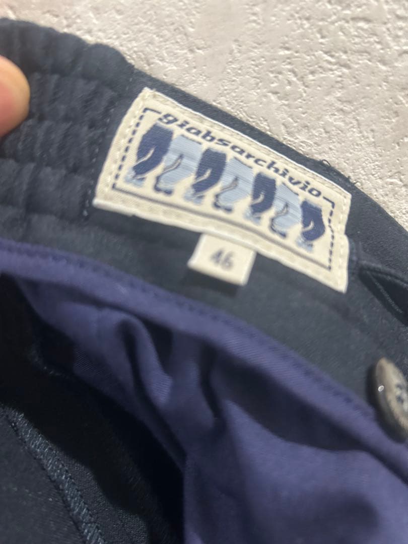 CUCITO IN FIRENZE ネイビー スラックス サイズ46