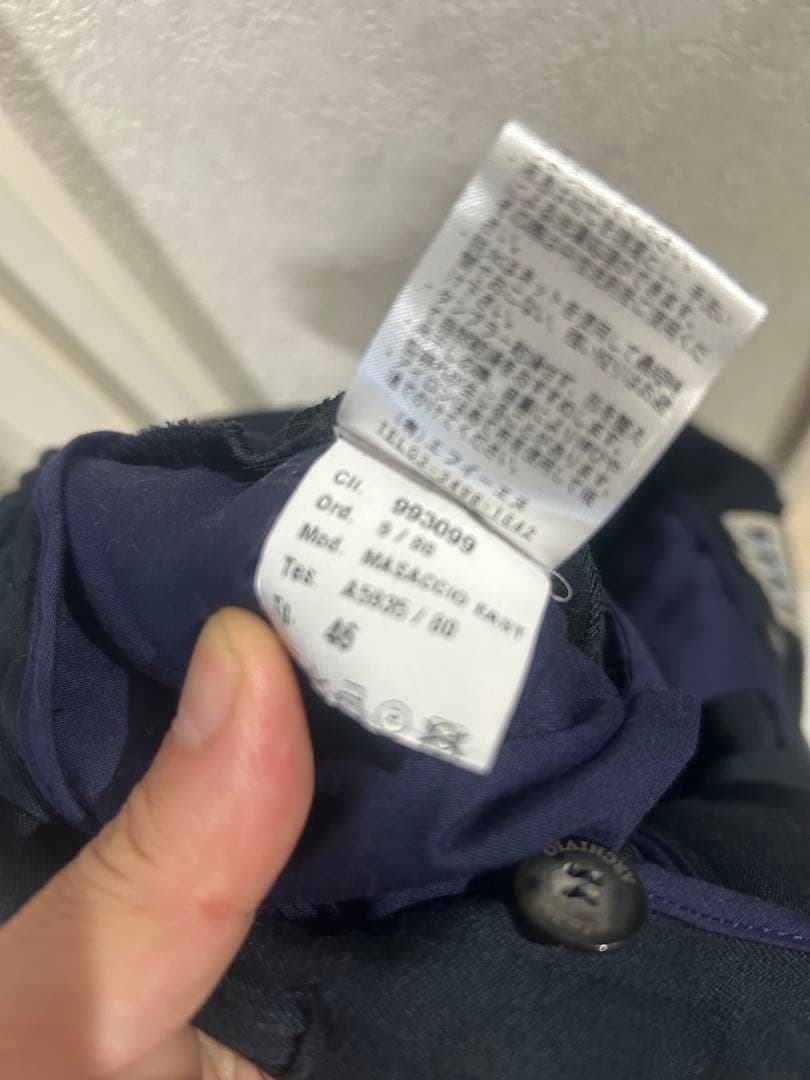 CUCITO IN FIRENZE ネイビー スラックス サイズ46