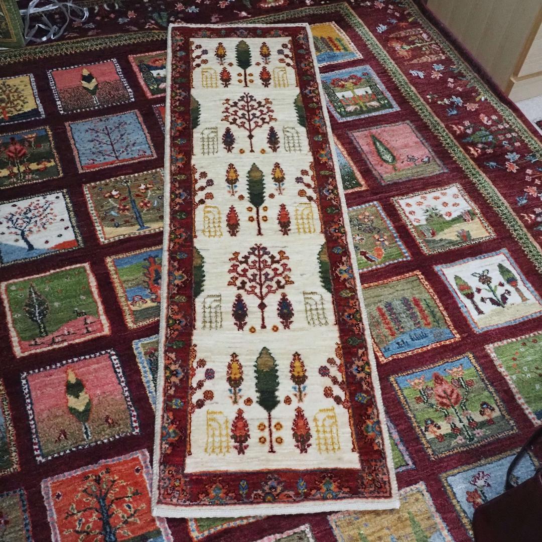 ゾランヴァリ　ギャッベ（ロングサイズ）・ルリバフ