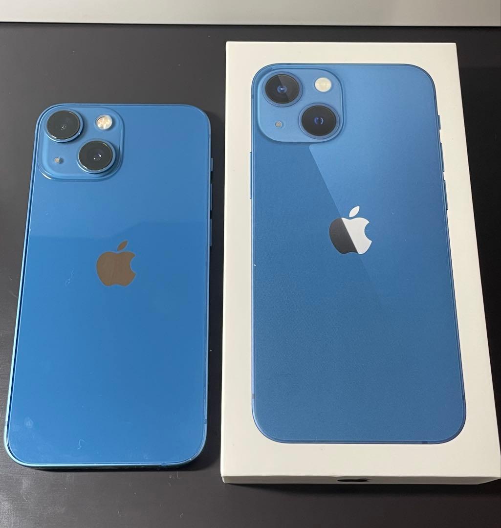 iPhone13mini 128GB ブルー バッテリー100%