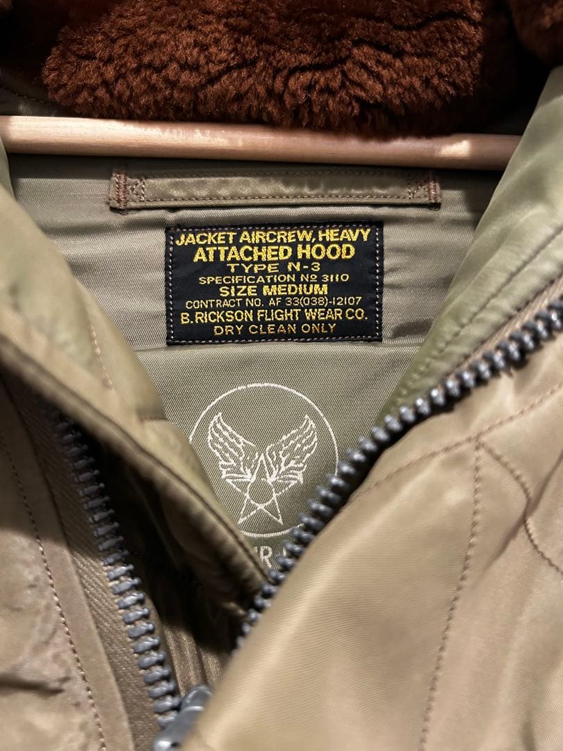 s*i様 90s バズリクソンズ　M品番　初期　N-3 フライトジャケット