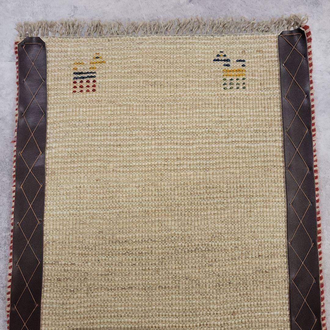 39x56cm ギャッベ・玄関マット(172）じゅうたん・ラグ・バス・キッチン