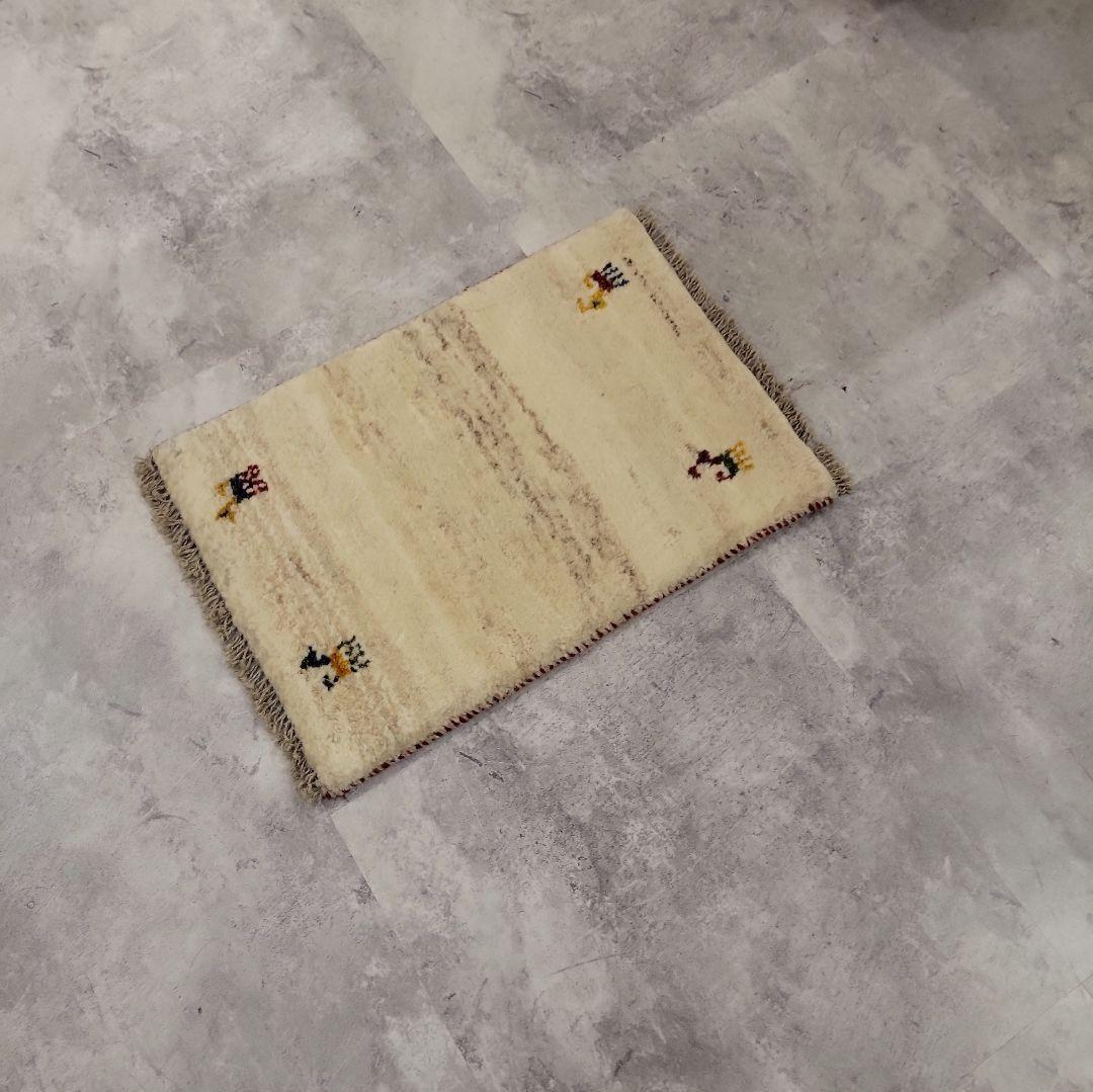 39x56cm ギャッベ・玄関マット(172）じゅうたん・ラグ・バス・キッチン