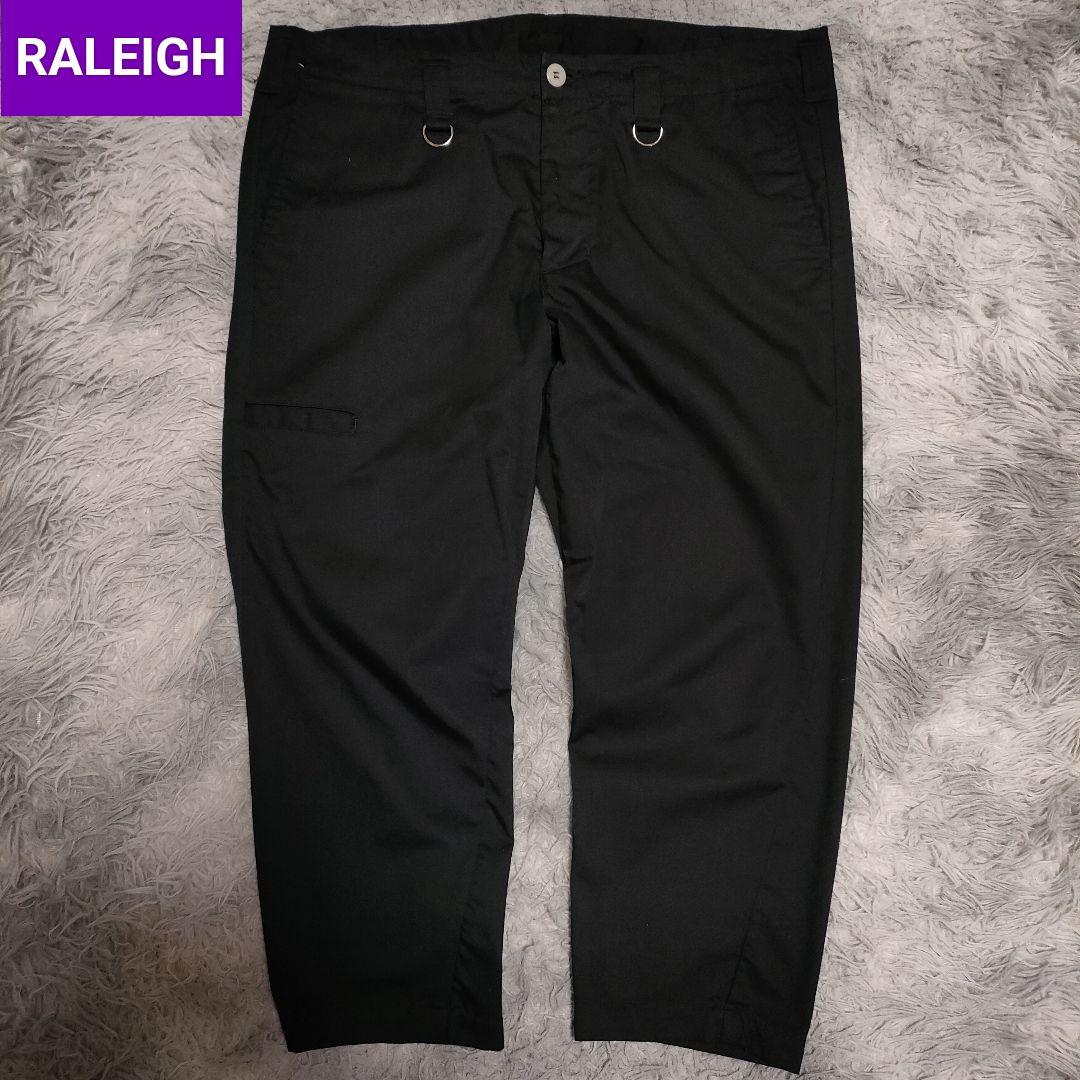 RALEIGH ラリー ブラック チノパン　パンツ　ワンポイントロゴ　Y2K 黒