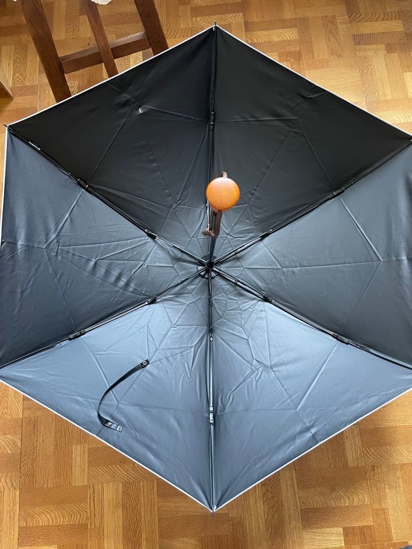 サンバリア100 折りたたみ日傘3段折無地 ホワイト