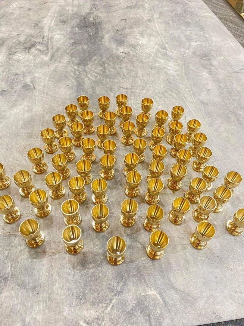 ヴィンテージベトナム製ポットセット含むティーポットとカップセットメタルカップ