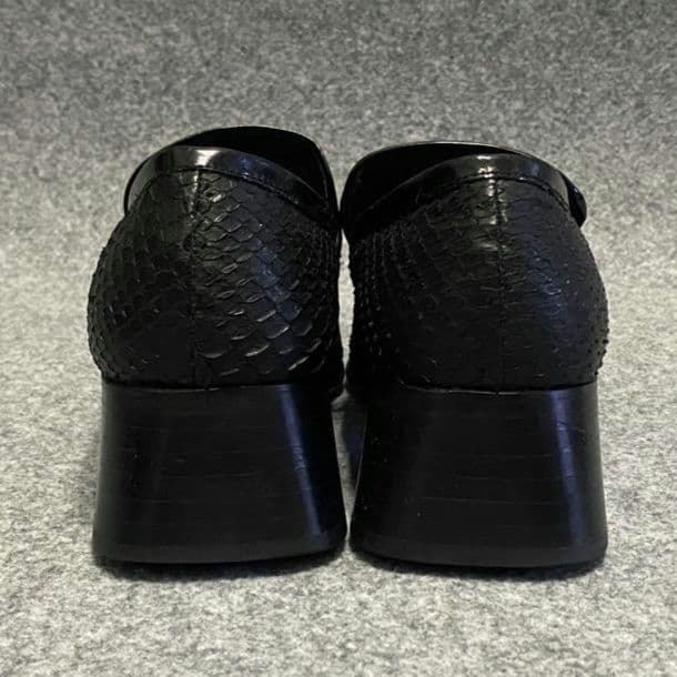 5351 POUL LES HOMMES パイソンレザー ヒール シューズ 3