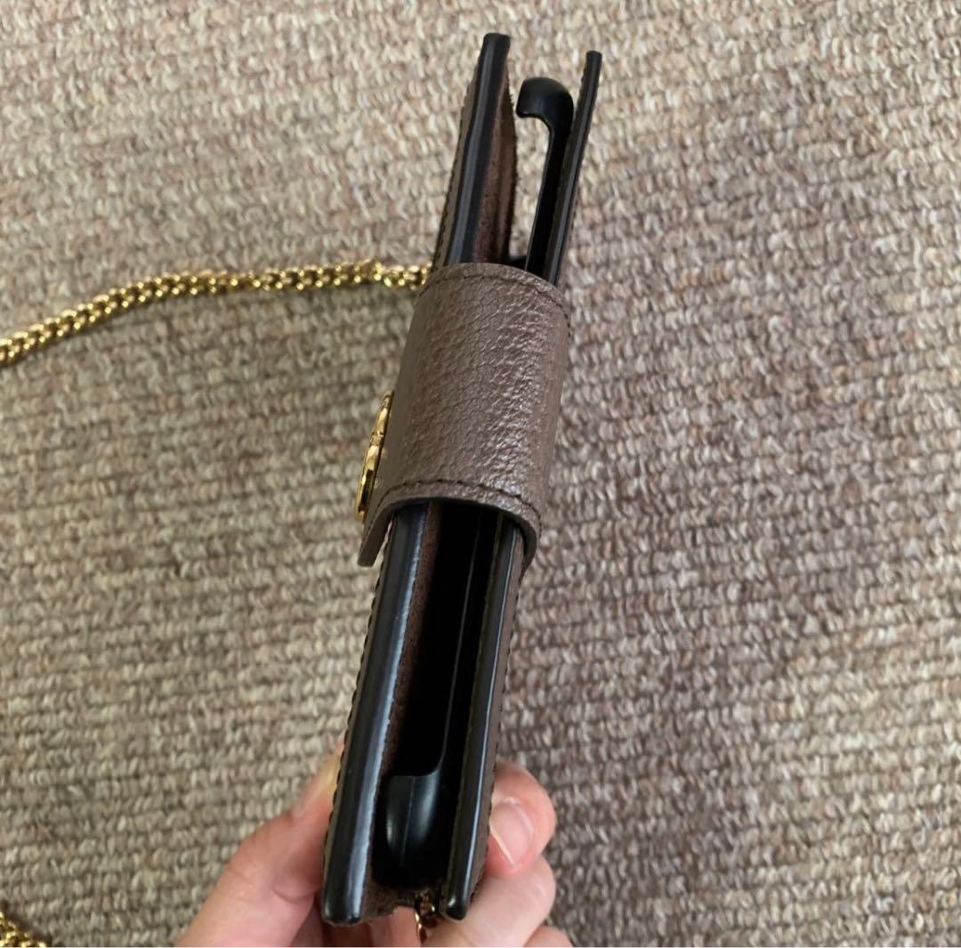 GUCCI グッチ　iPhonex iPhonexs 手帳型　スマホケース　美品