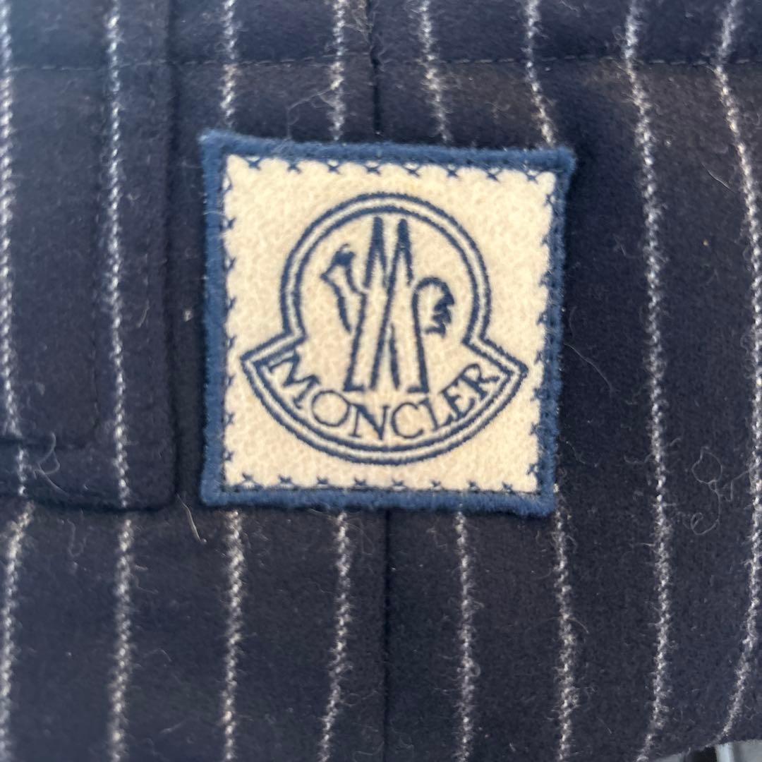 MONCLER ネイビー ストライプ ベスト　モンクレール　ダウン