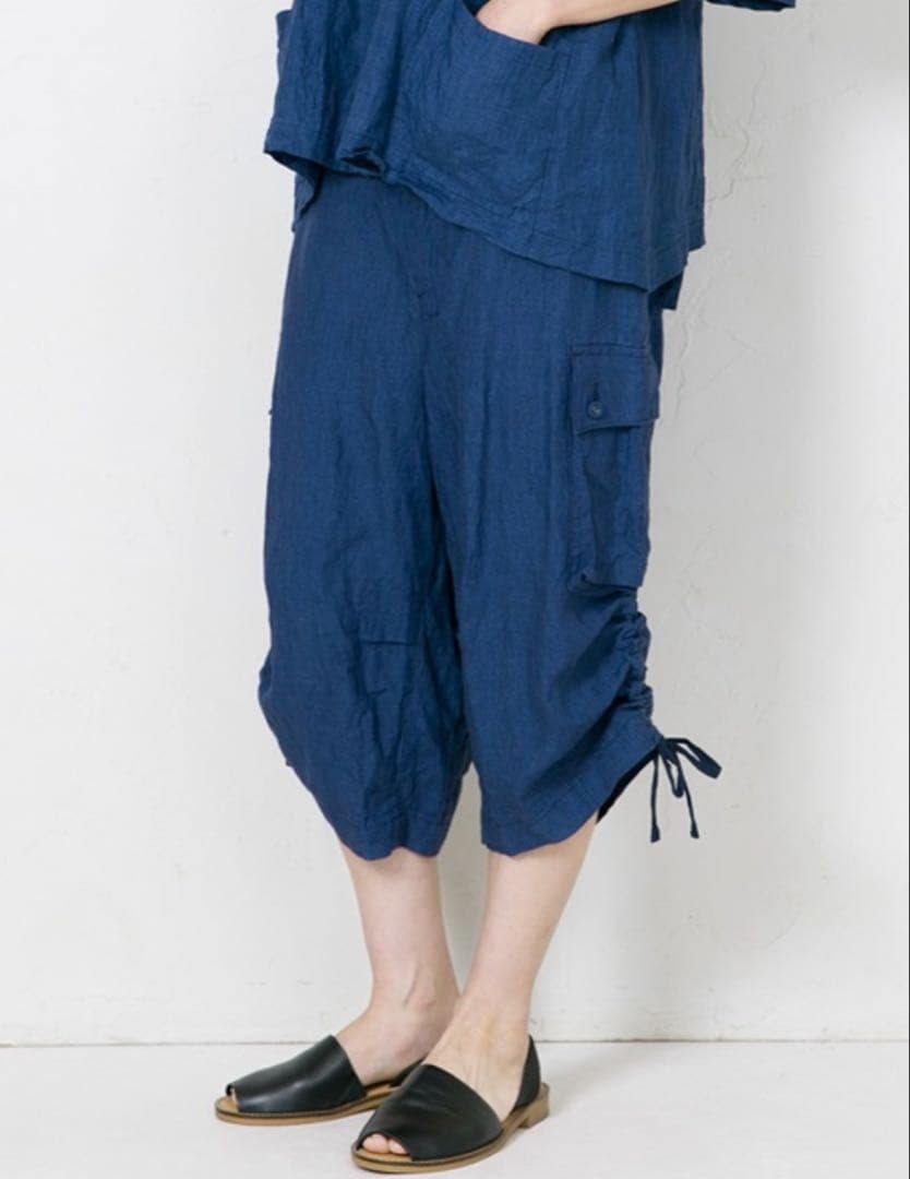 Vlas Blomme クロップドカーゴパンツ