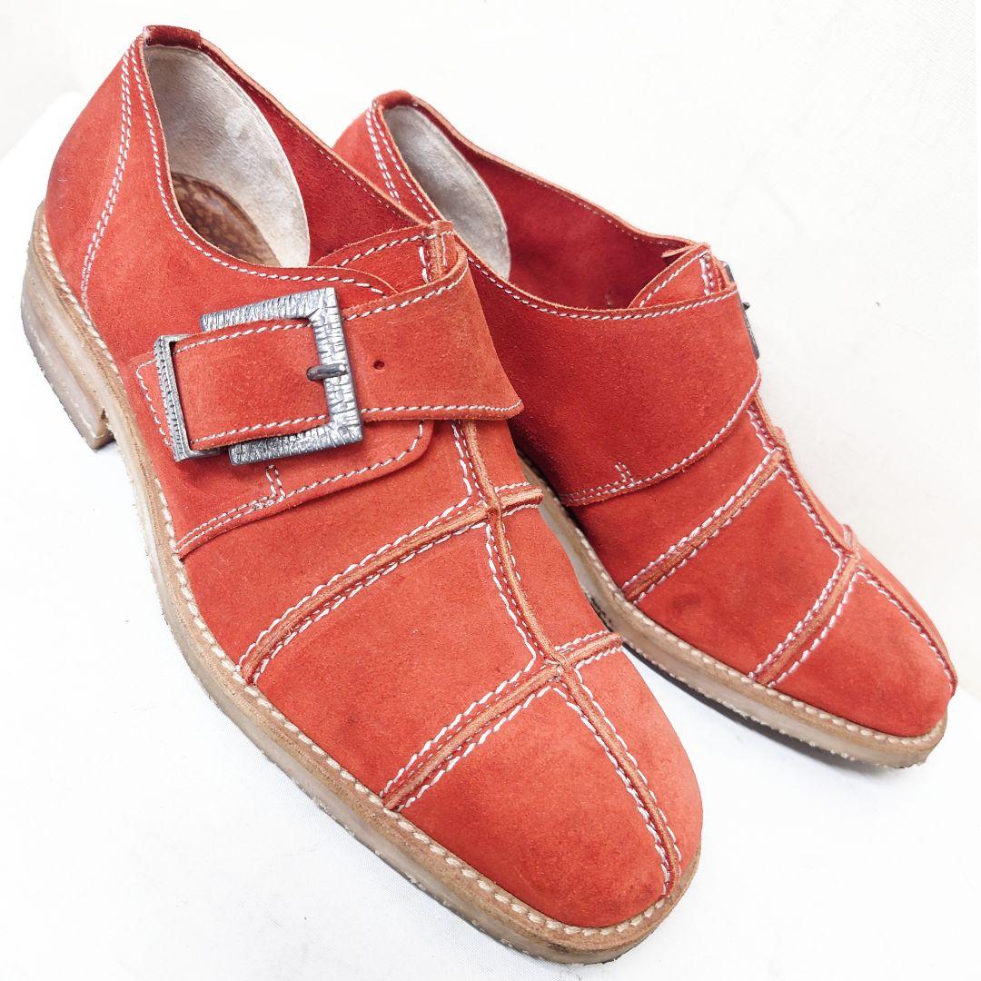 アルベルトガルディアーニ◇イタリア製スエードレザーシューズ バックル付き