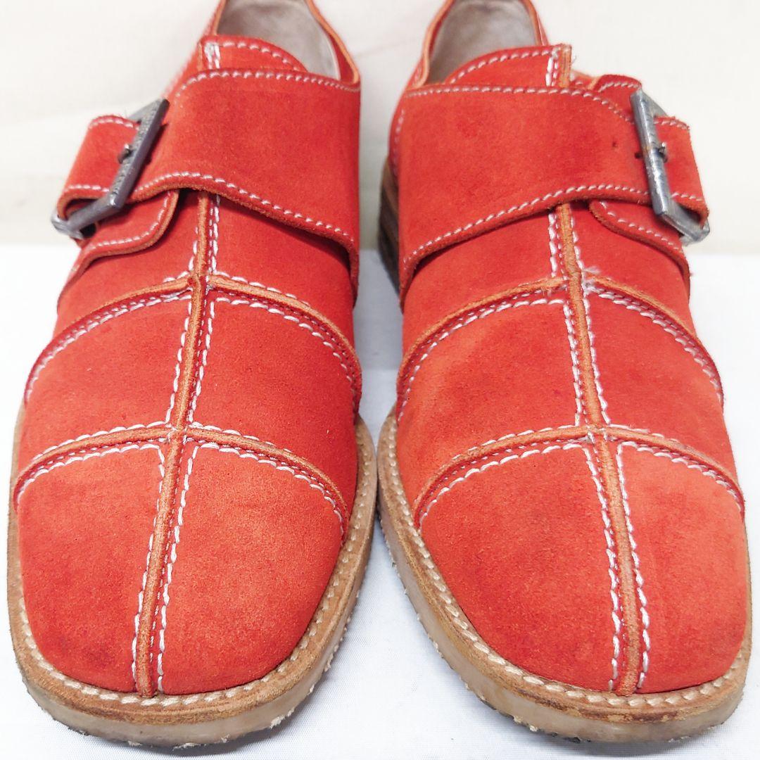 アルベルトガルディアーニ◇イタリア製スエードレザーシューズ バックル付き