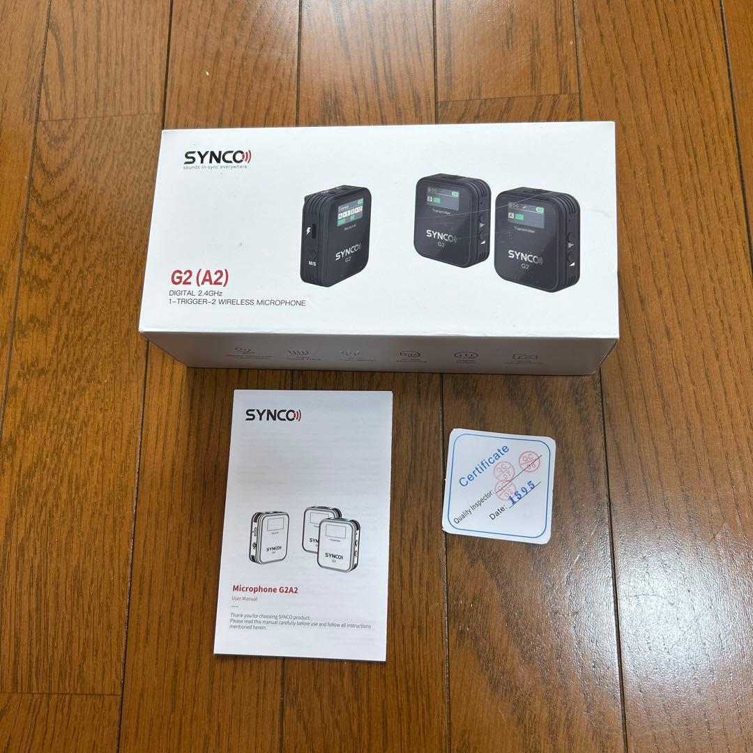 SYNCO G2(A2) ワイヤレスマイク　送信機2台　受信機1台　動画撮影