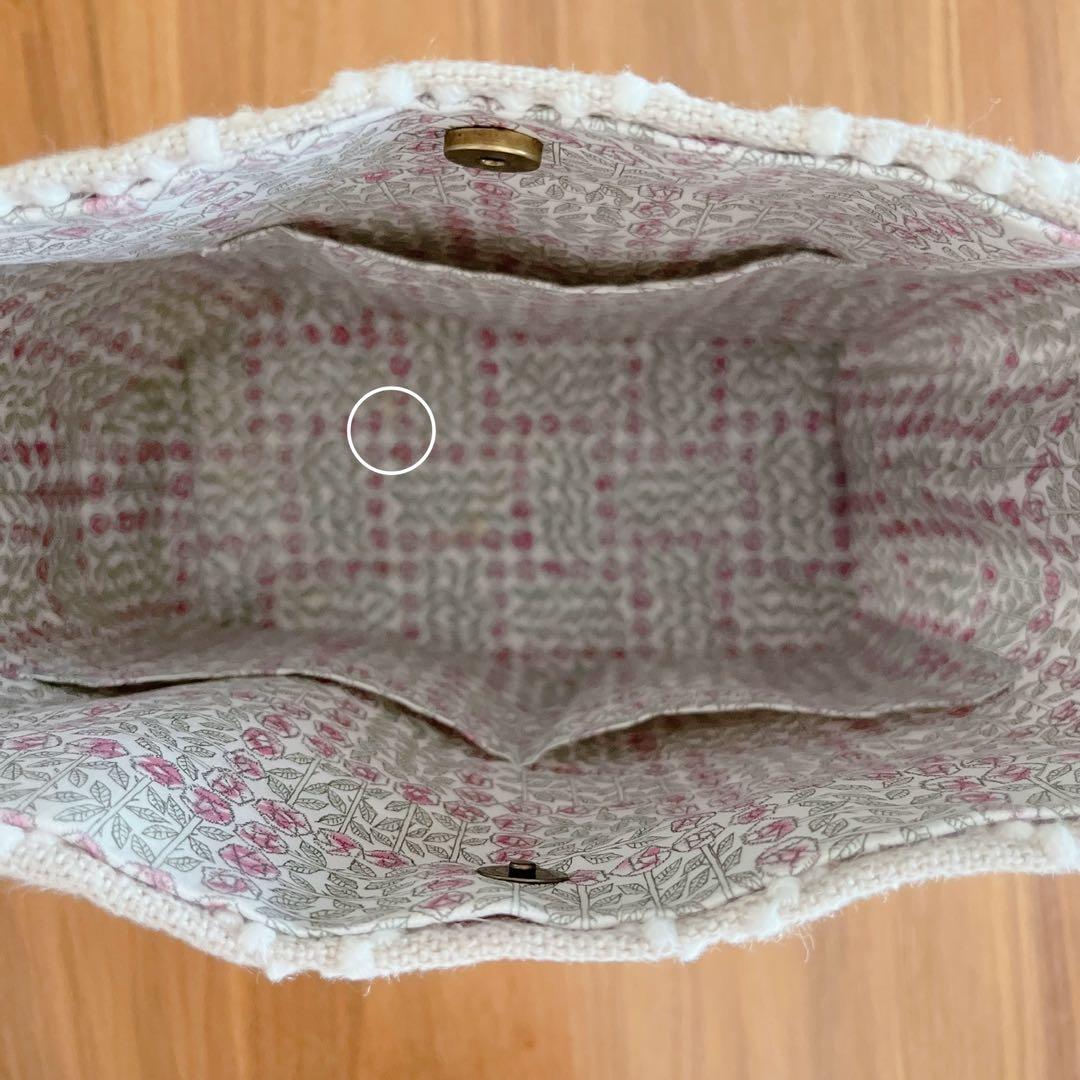 ワランワヤン　カゴバッグ　ミナペルホネンタンバリン　バッグインバッグ