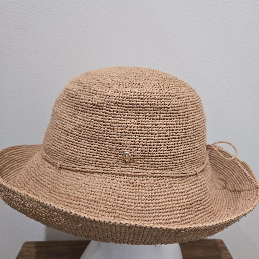 ヘレンカミンスキー✨ラフィアハット✨ベージュ広つば帽子
