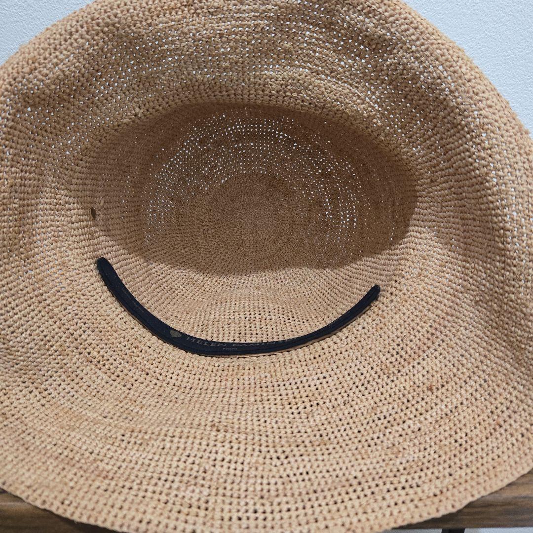 ヘレンカミンスキー✨ラフィアハット✨ベージュ広つば帽子