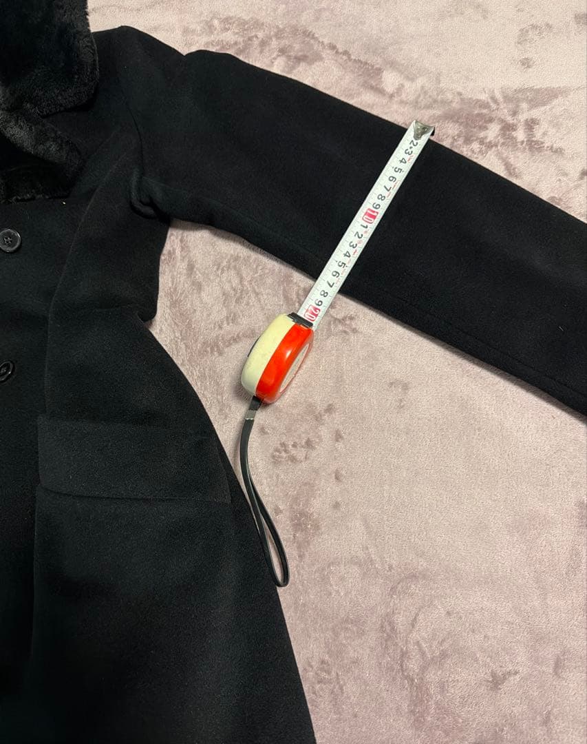 高級感 agnes b フランス製 アンゴラ50% ロングコート 38