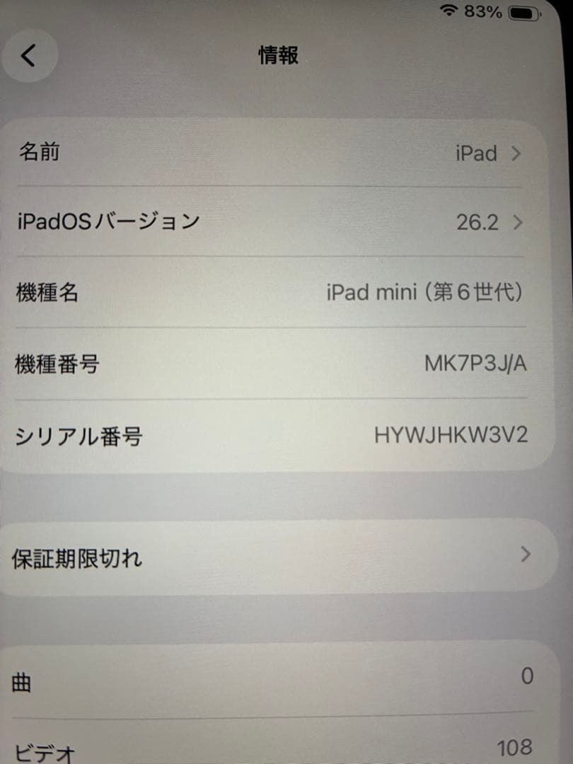 iPad mini (第6世代) スターライト64GB