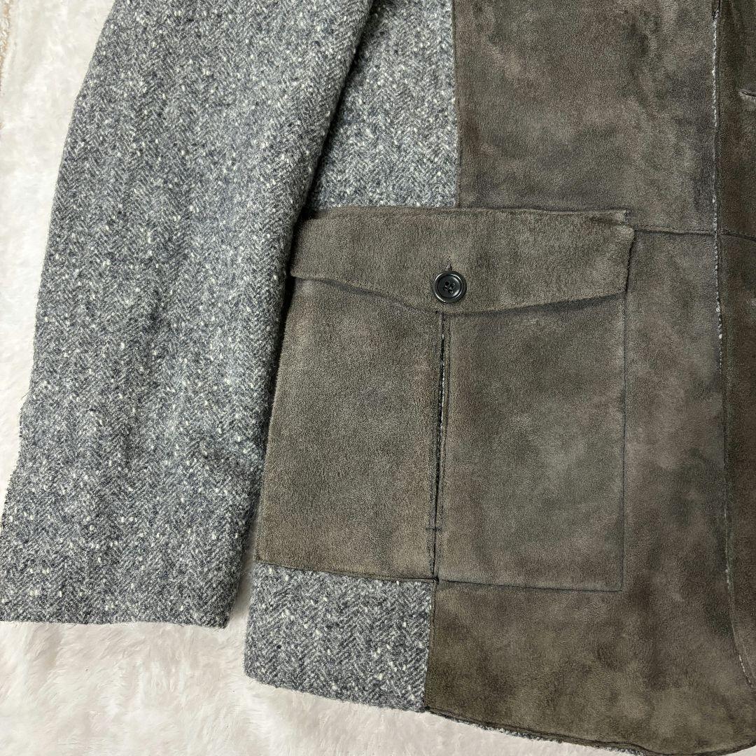 【本革仕様】Hettabretz　テーラードジャケット　ヤギ本革　イタリア製