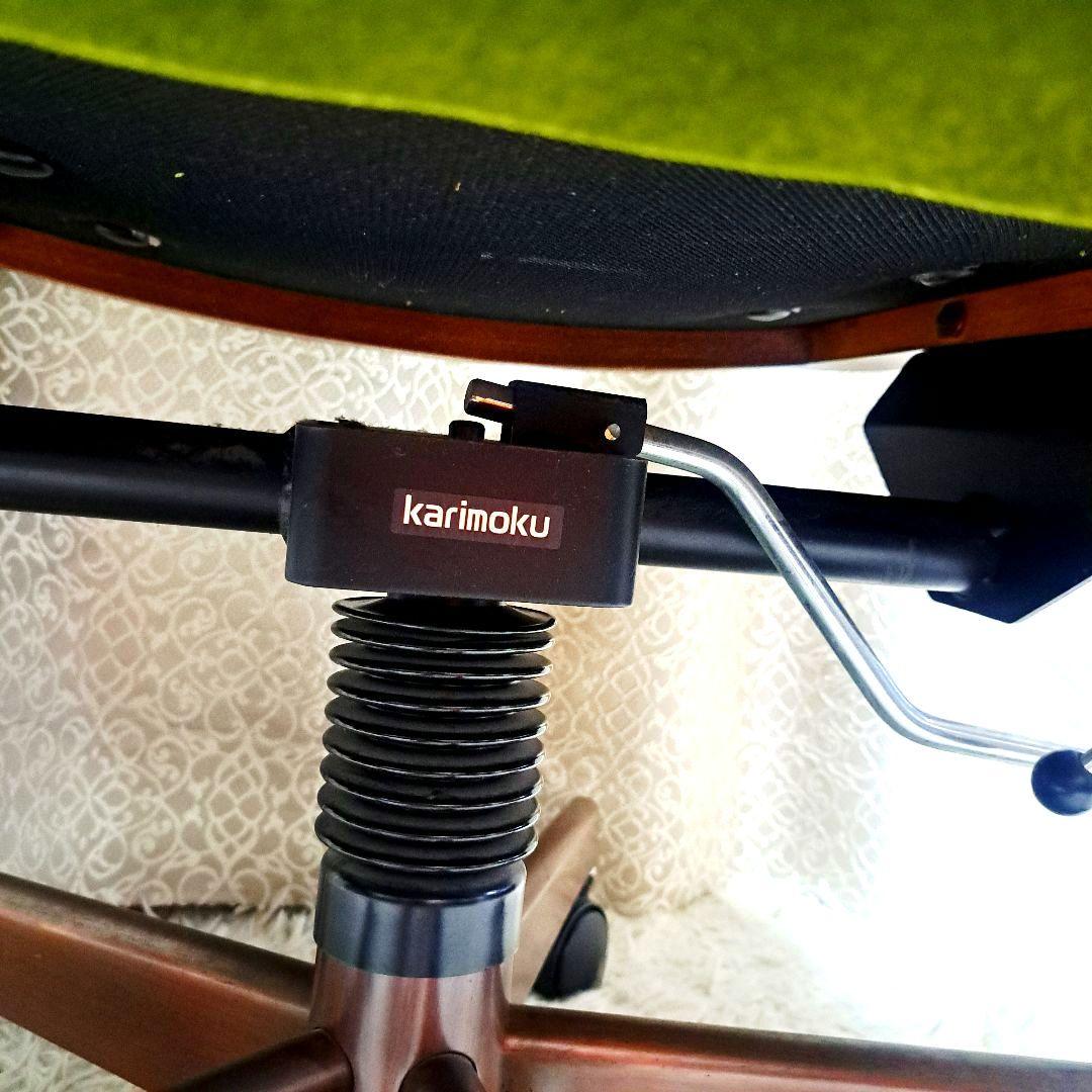 カリモク デスクチェア コロニアル モケットグリーン XC0650GK