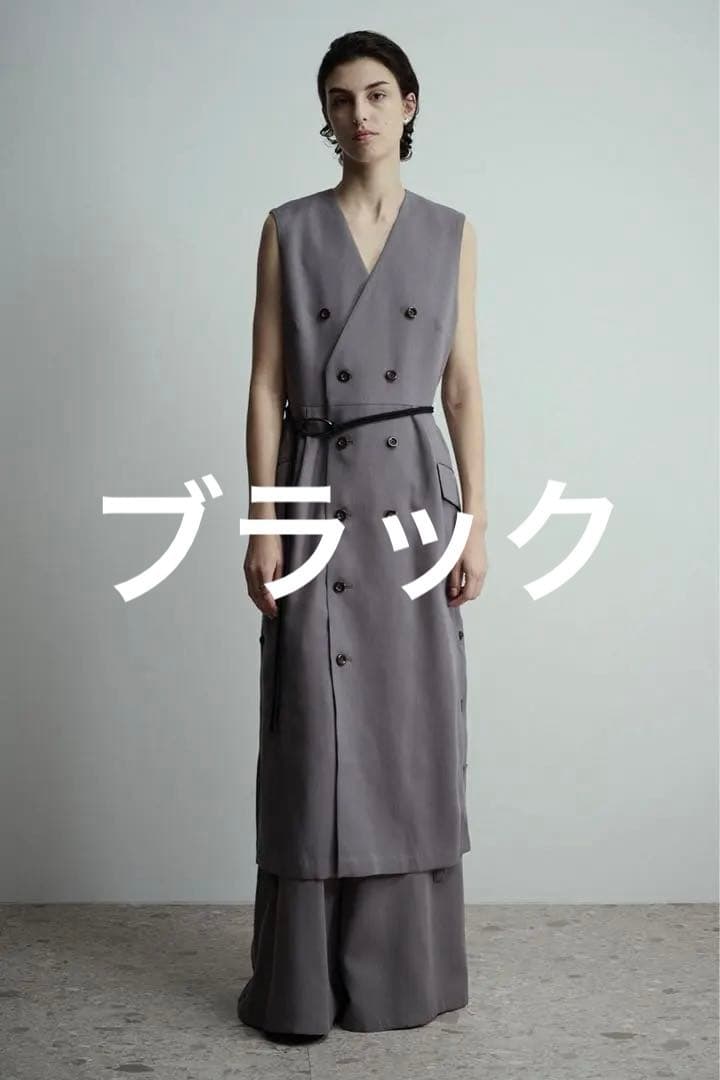 UJOH ウジョー ロングワンピース ベルト付 黒 M