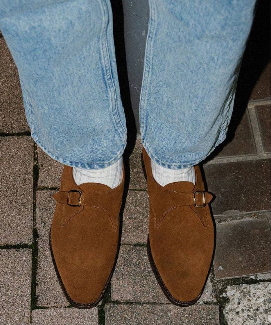 新品　フラテッリジャコメッティ　シングルモンクストラップ 大島拓身