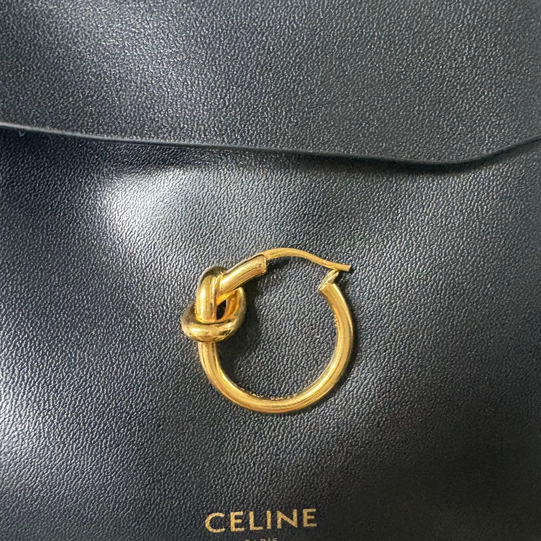 CELINE　セリーヌ ノットスモール　フープピアス　片耳