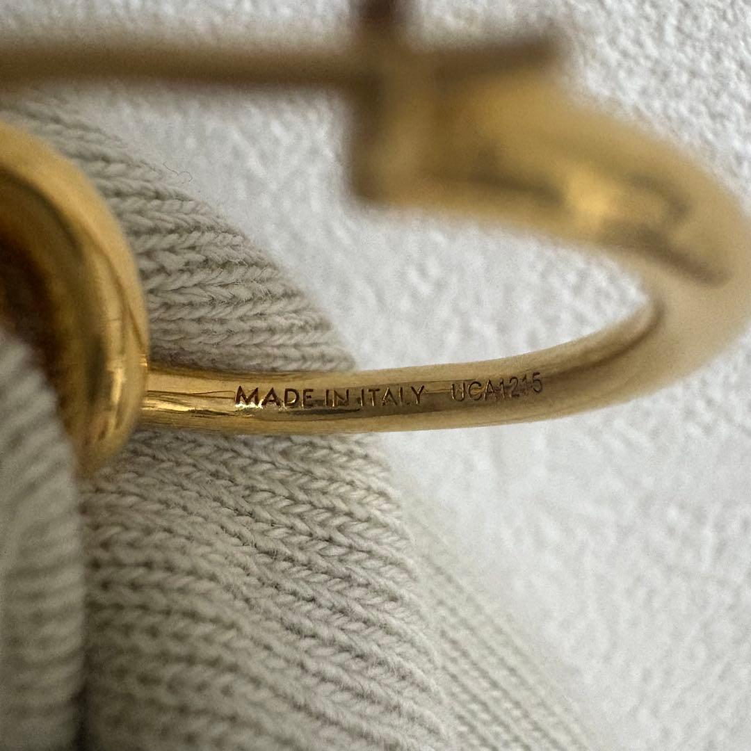 CELINE　セリーヌ ノットスモール　フープピアス　片耳