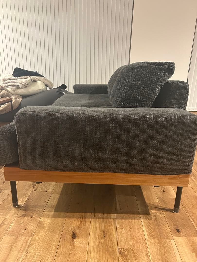 ファイン家具 fine kagu ソファ 2人掛け グリーングレー