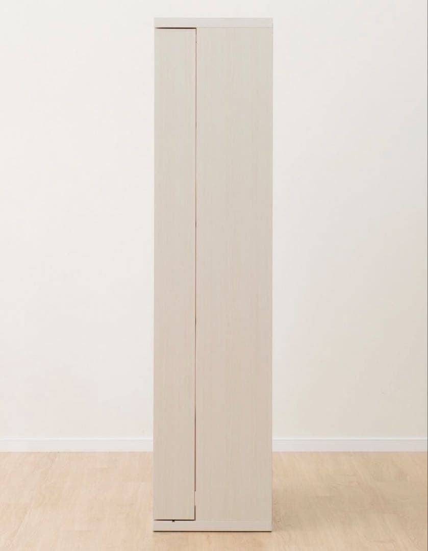 【美品】ニトリ Wスライド本棚 (M BS003 WW) 180cm L字金具付