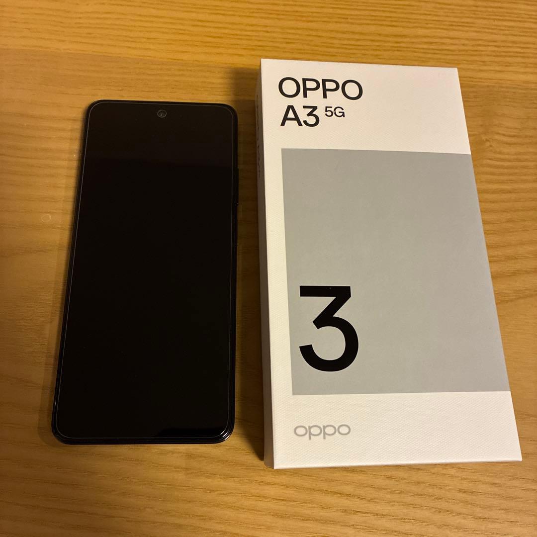 OPPO A3 5G ブラック 本体　ワイモバイル版
