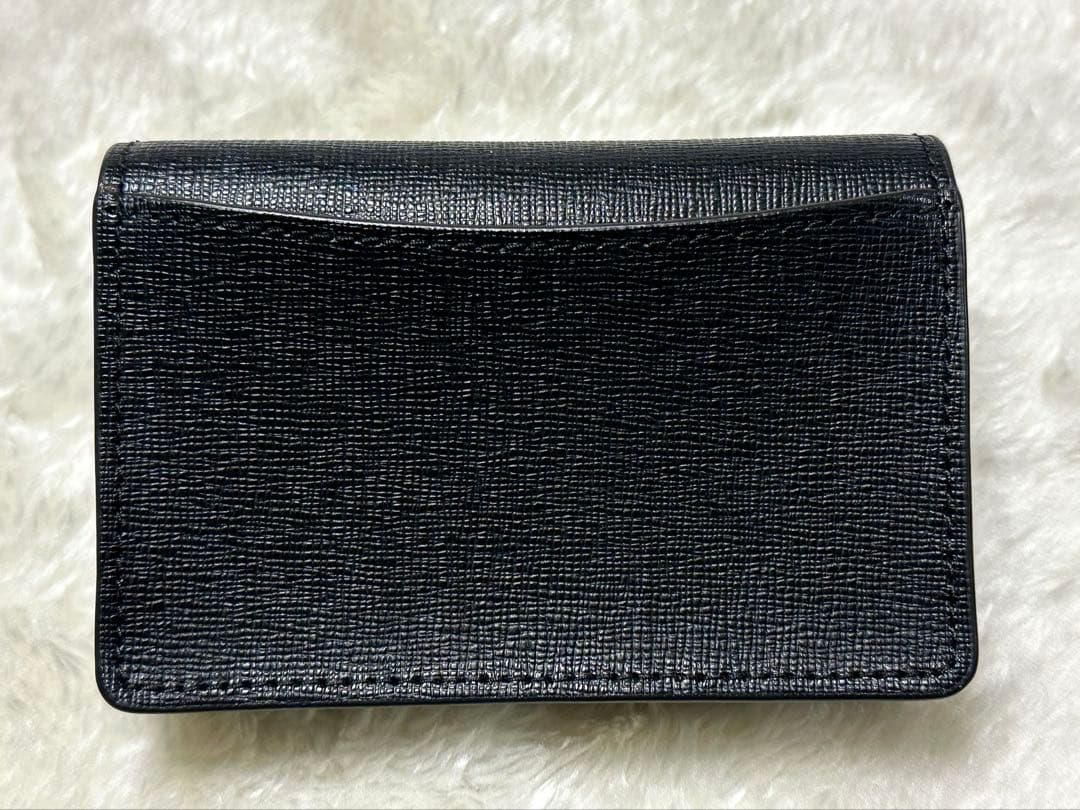 ✳︎新品✳︎ FURLA レザー マチ付き カードケース 名刺入れ 黒