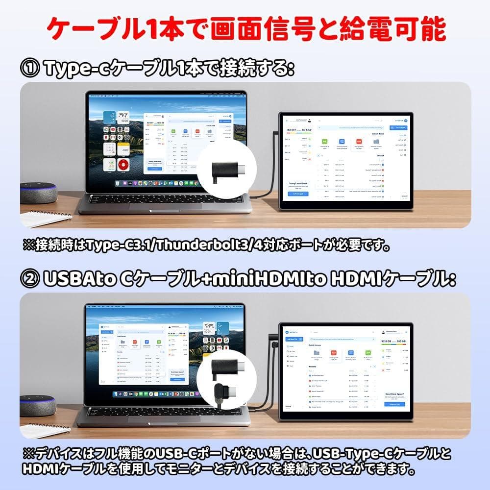 モバイルモニター 13.5インチ 2K 2256×1504 Switch2ドック