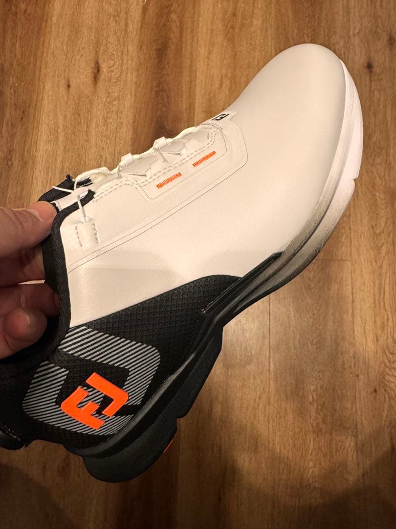 FJ Fuel ゴルフシューズ 9.5 WIDE ホワイト/ブラック/コーラル