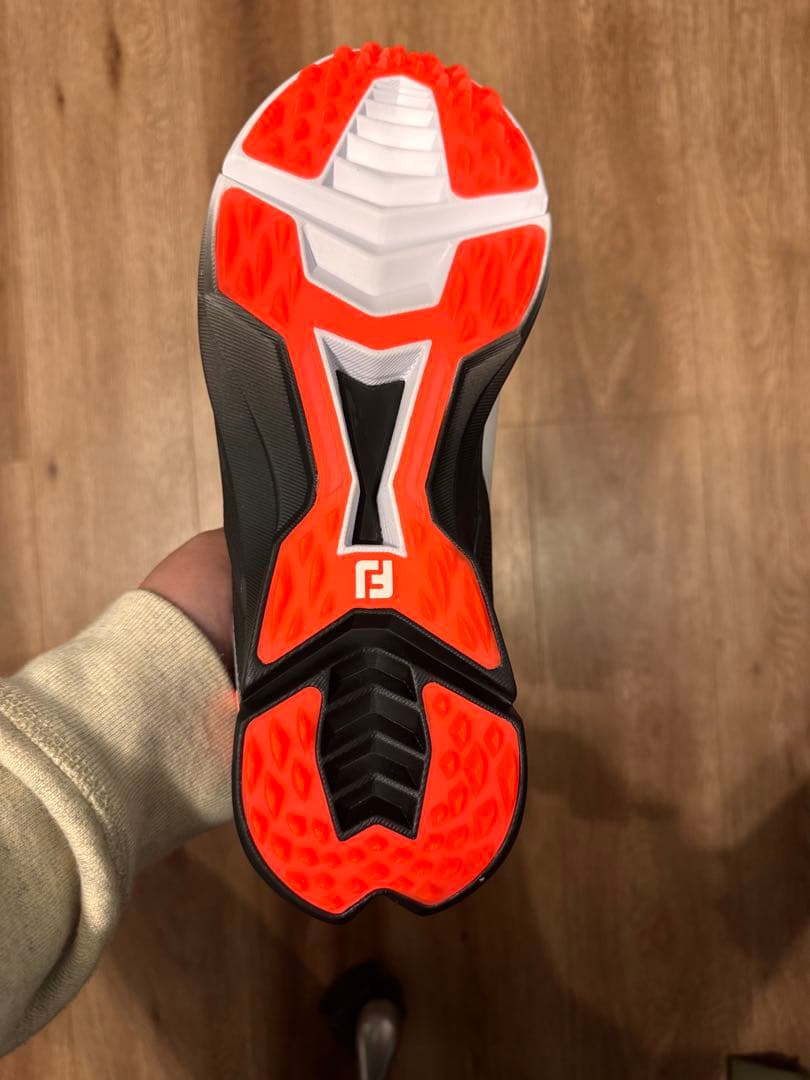 FJ Fuel ゴルフシューズ 9.5 WIDE ホワイト/ブラック/コーラル