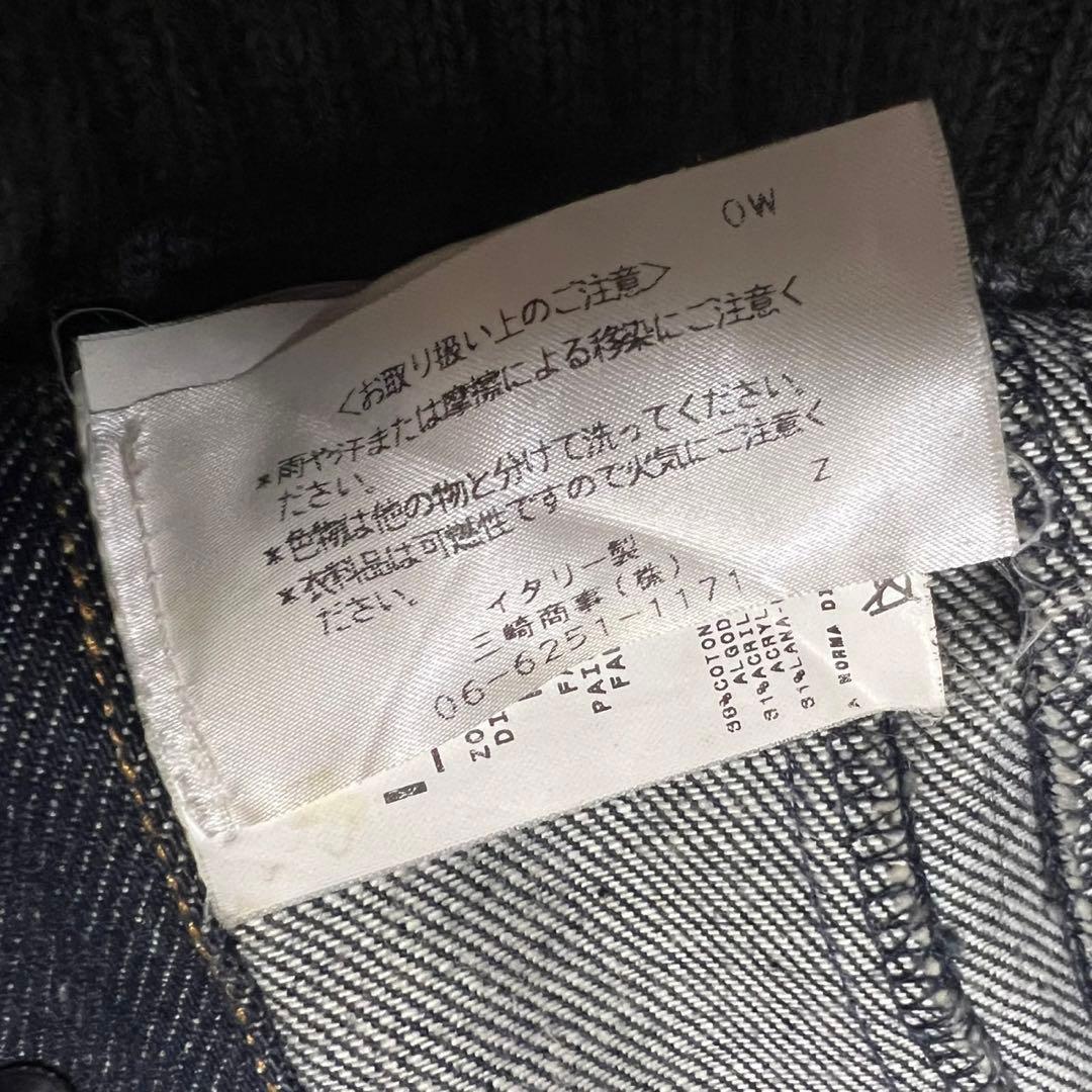 DOLCE&GABBANA デニム 切り替えし ニット デニムジャケット