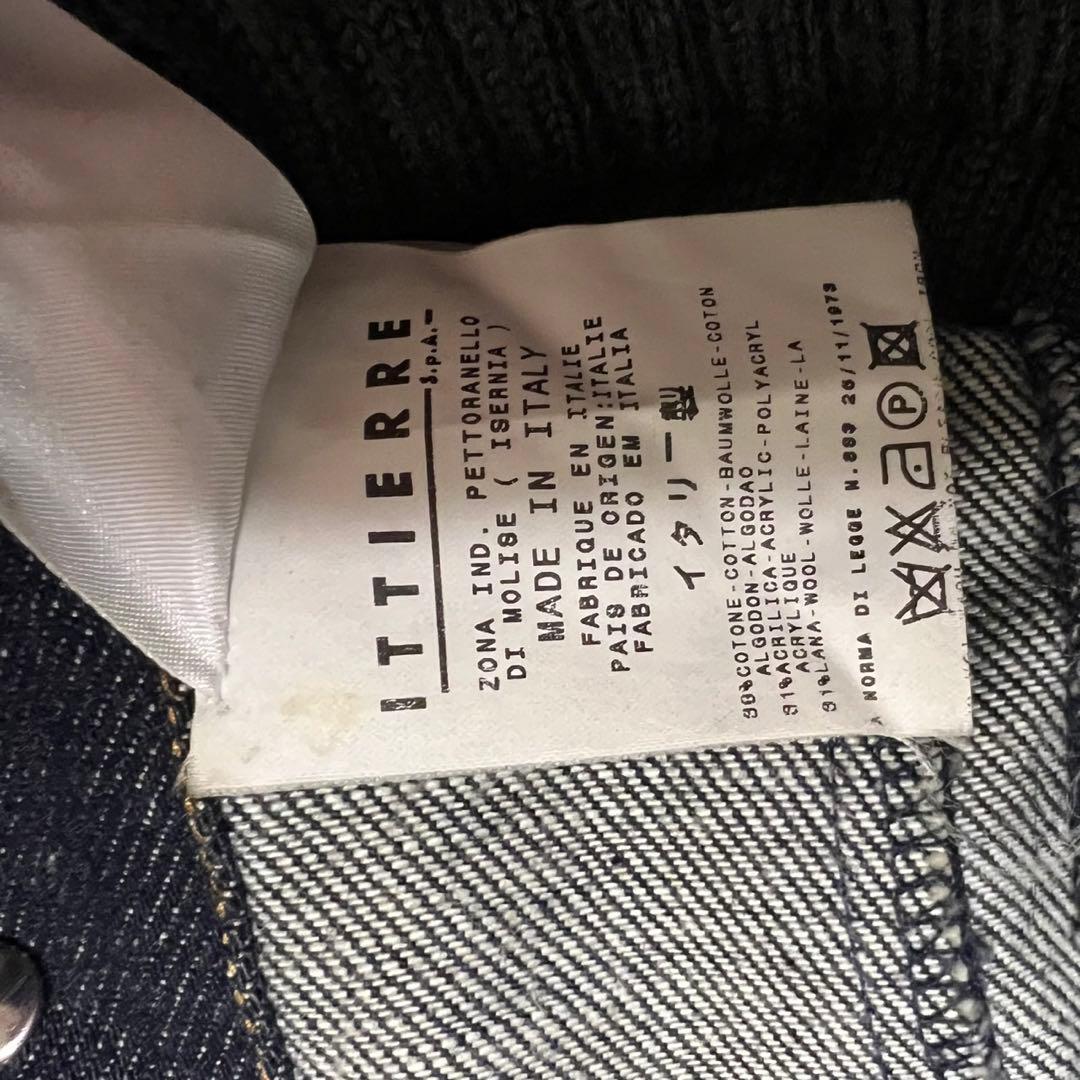 DOLCE&GABBANA デニム 切り替えし ニット デニムジャケット