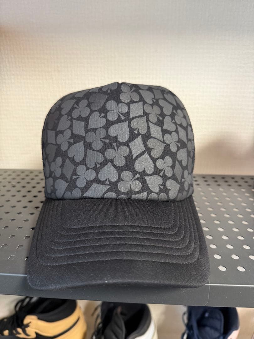 ナンバーナイン NUMBER (N)INE トランプ柄メッシュキャップ