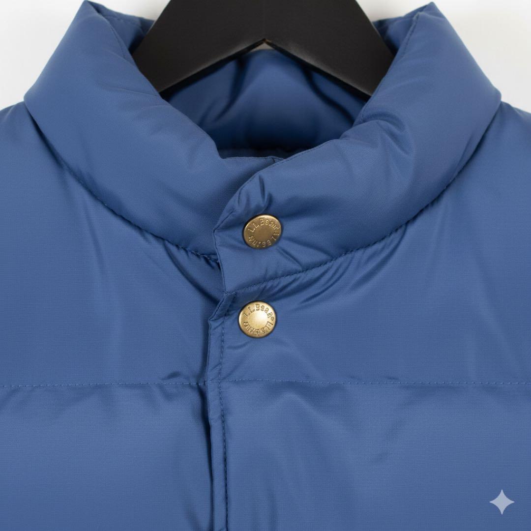 90s L.L.Bean グースダウンベスト ブルー メンズL 大阪古着屋購入