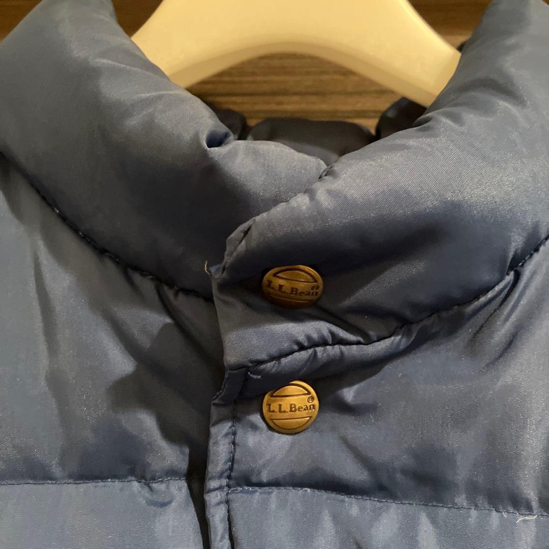 90s L.L.Bean グースダウンベスト ブルー メンズL 大阪古着屋購入