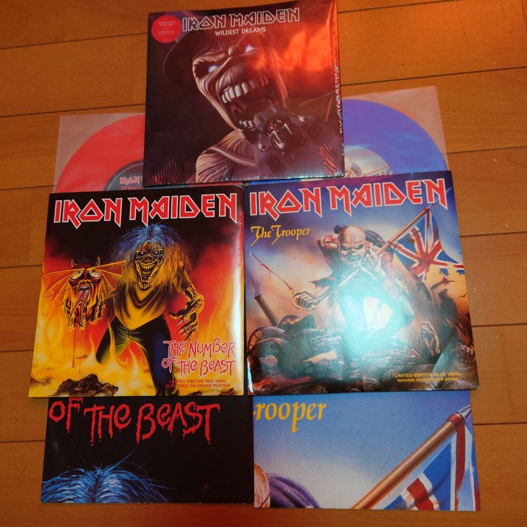 【限定盤】IRON MAYDEN 3枚セット カラーレコード 未開封 ポスター付
