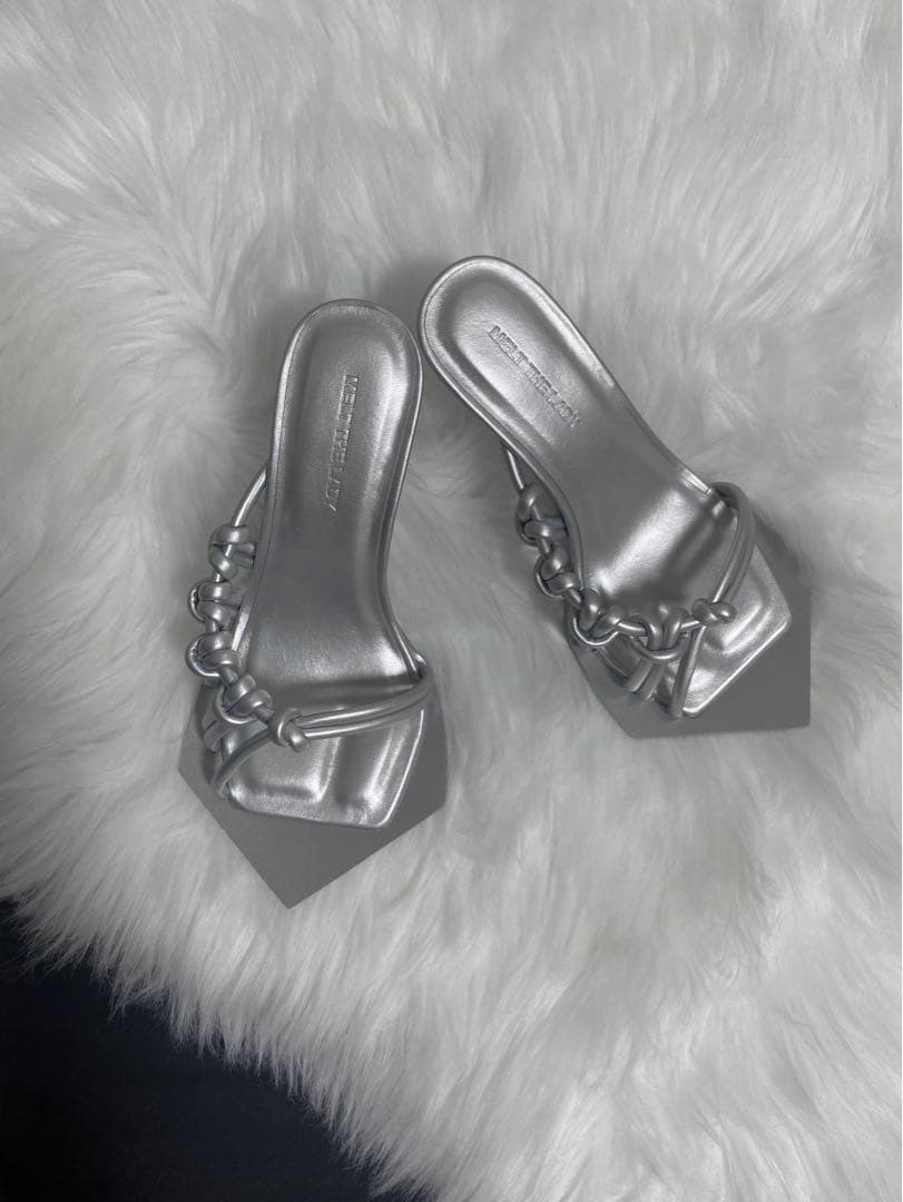 靴 tie wrap mule/melt the lady