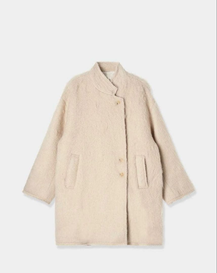 louren 完売品 shaggy half coat ベージュ　コート