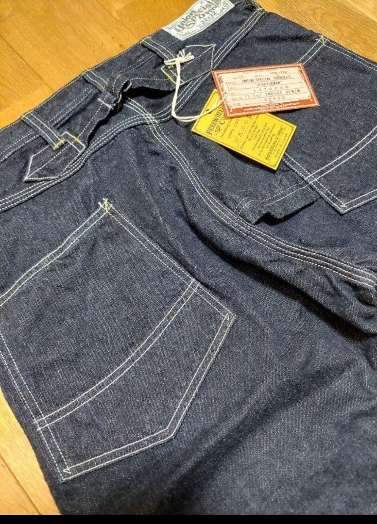 未使用★フリーホイーラーズ　デリックマン　　 デニム　ワークパンツ★値下交渉不可